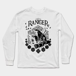 RPG Class Series: Ranger - Black Version Long Sleeve T-Shirt